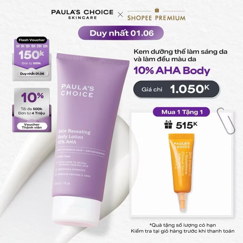 ￼Kem dưỡng thể hỗ trợ giảm mụn và làm mịn da Paula's Choice 2% BHA Body Smoothing Spot Exfoliant - 5701 