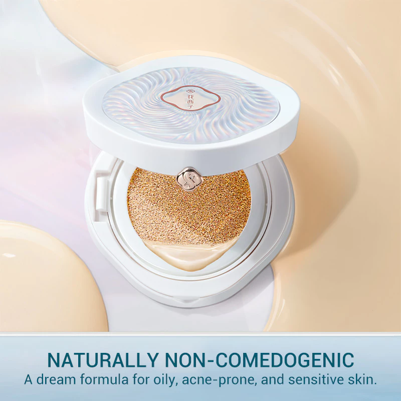 Cushion cân bằng chiết xuất hoa sen ngọc Florasis che khuyết điểm lâu trôi 2.0 Florasis