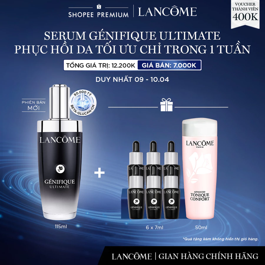 GENIFIQUE ULTIMATE - SERUM PHỤC HỒI DA TỐI ƯU CHỈ TRONG 1 TUẦN 115ML