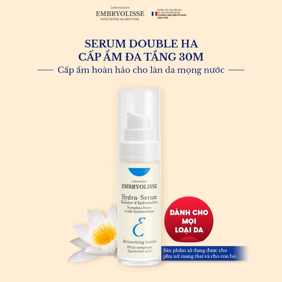 Serum double HA cấp ẩm đa tầng Embryolisse Hydra Serum 30ml