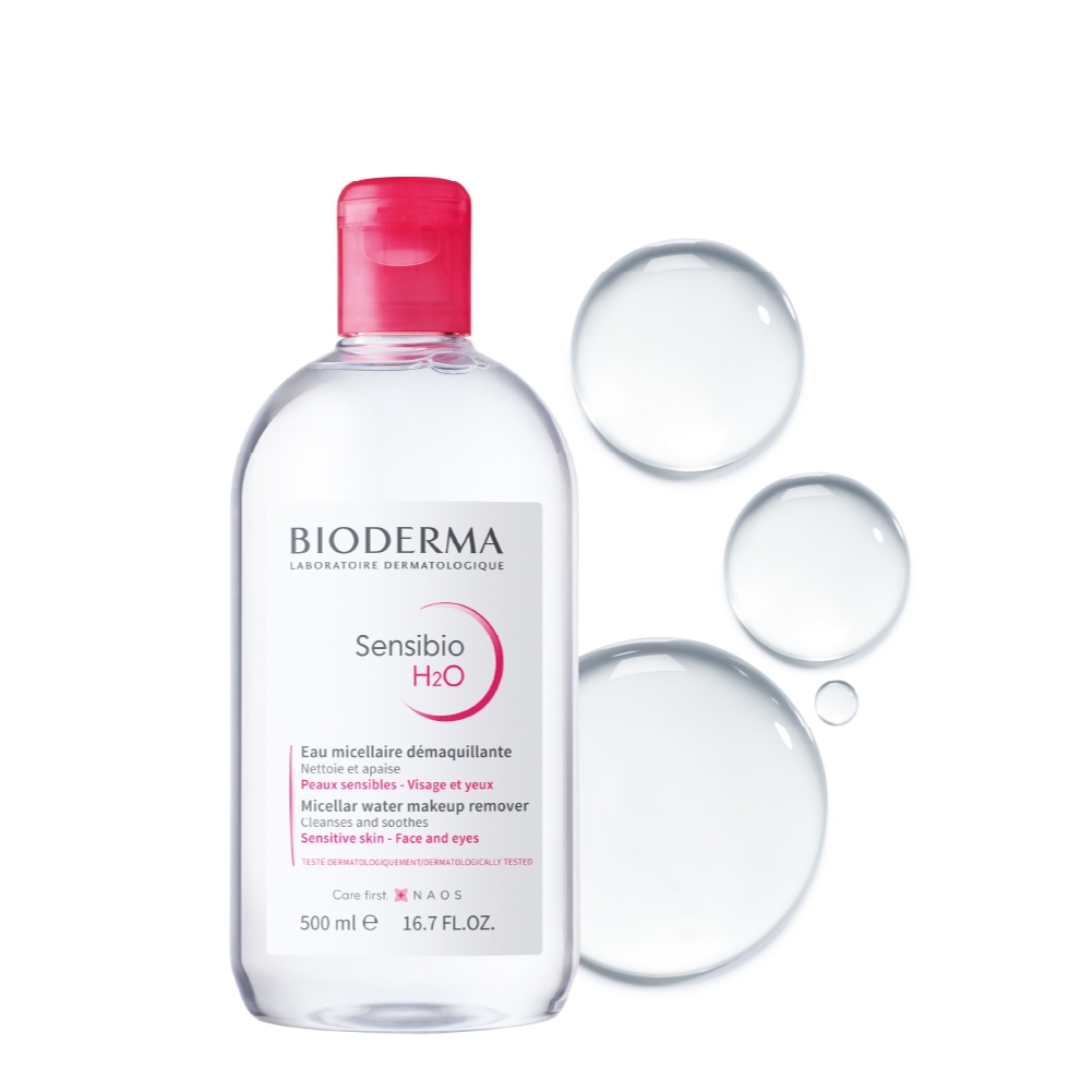 [ĐỘC QUYỀN LIVESTREAM] Dung dịch làm sạch và tẩy trang Micellar cho da thường &da nhạy cảm Bioderma Sensibio H2O - 500ml